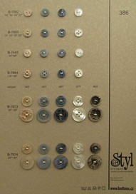 Polyester buttons 386