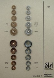 Polyester buttons 401